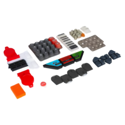 Custom molded EMI gaskets and keypads for electronics