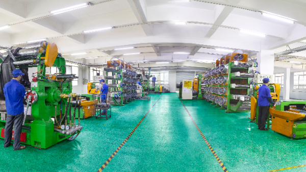 Automated rubber to metal bonding production line