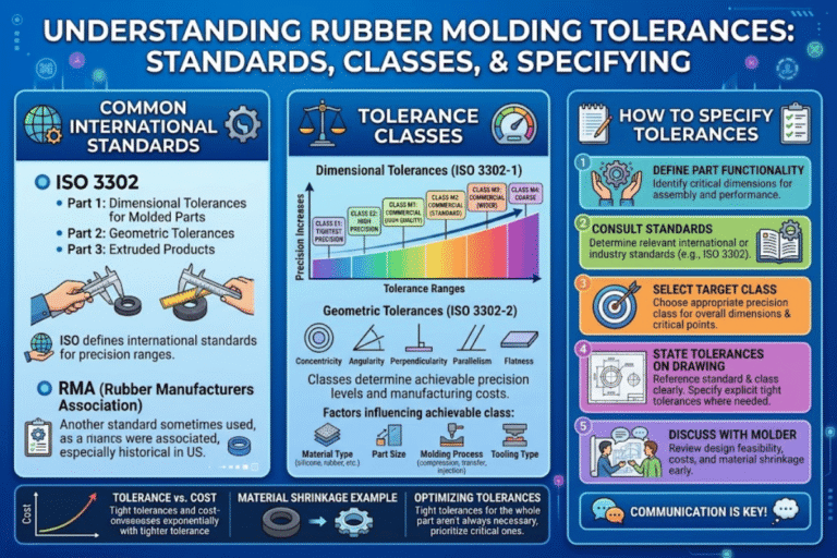 Rubber Molding Tolerances Explained: Standards, Classes, and How to Specify Them