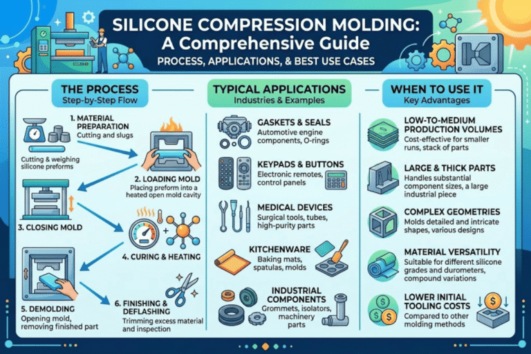 Silicone Compression Molding: Process, Applications & When to Use It