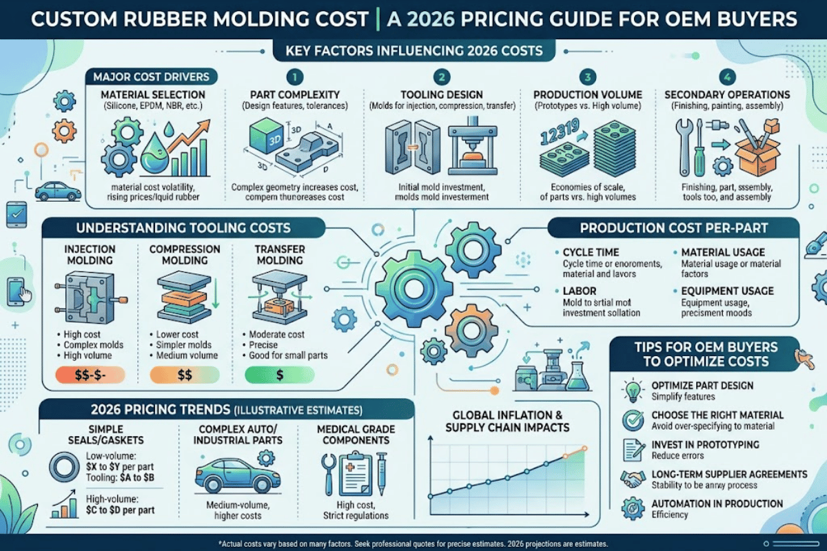 How Much Does Custom Rubber Molding Cost? A 2026 Pricing Guide for OEM Buyers
