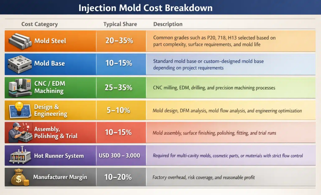 Plastic Injection Molding Cost: The 80/20 Rule Buyers Need to Know
