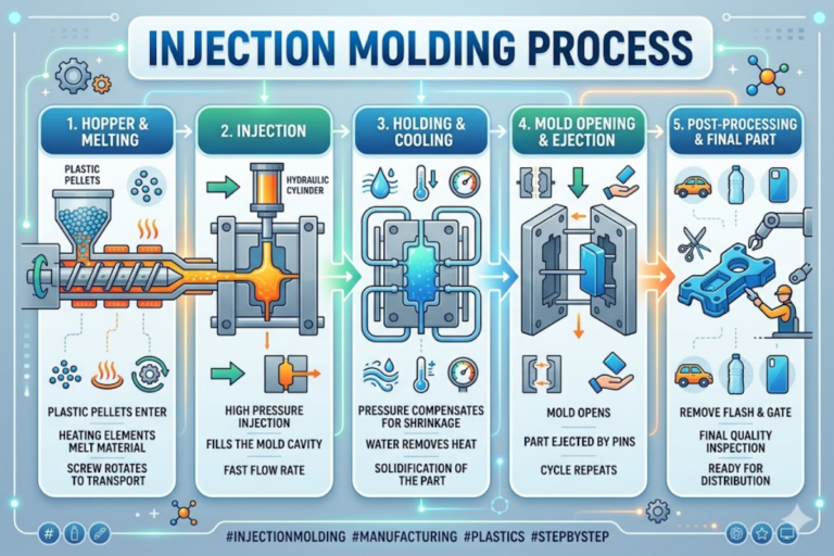 Injection Molding Process Explained: Steps, Materials & Defect Prevention