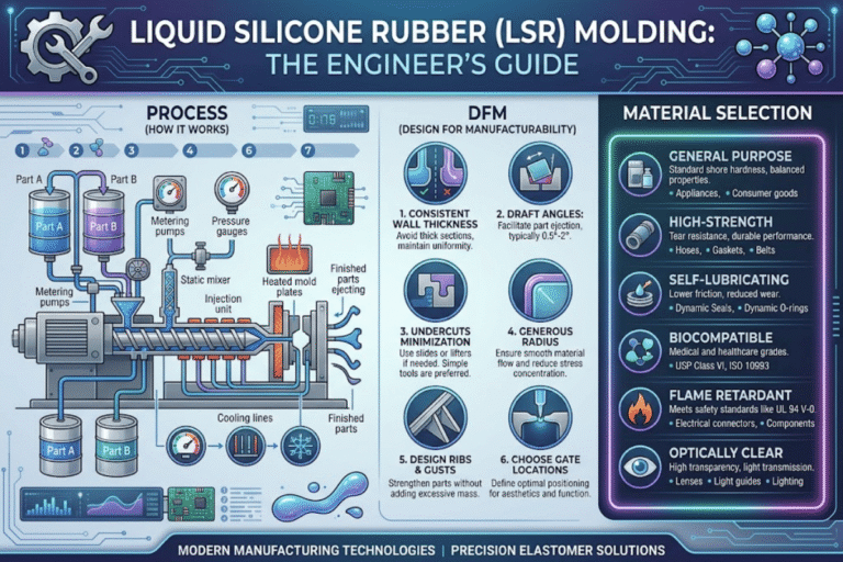 Liquid Silicone Rubber Molding: The Engineer's Guide to Process, DFM, and Material Selection