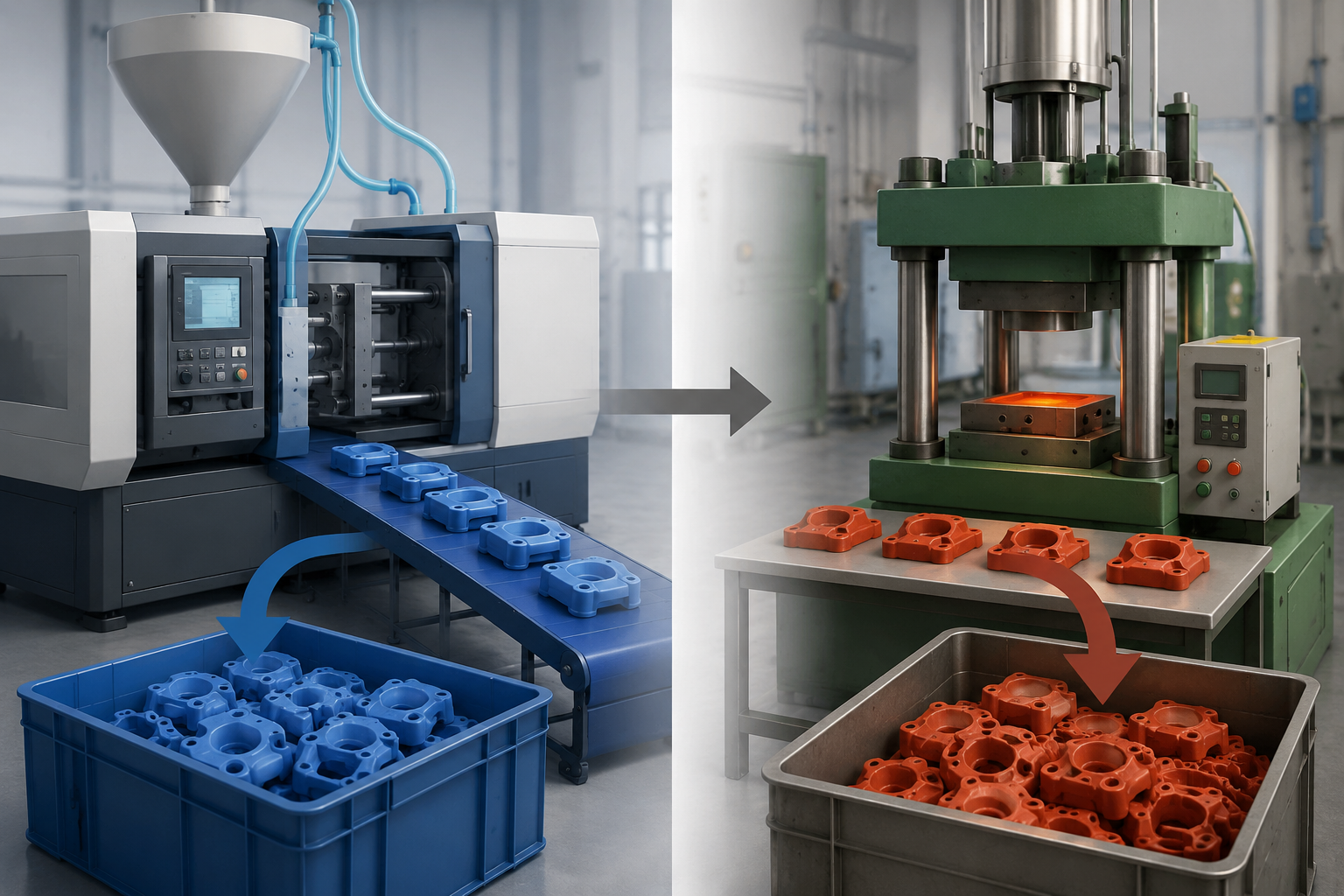 Single process molding inefficiency