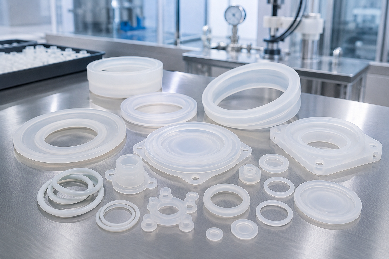 Medical and lab silicone seals