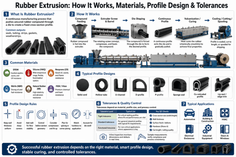 Rubber Extrusion How It Works, Materials, Profile Design & Tolerances