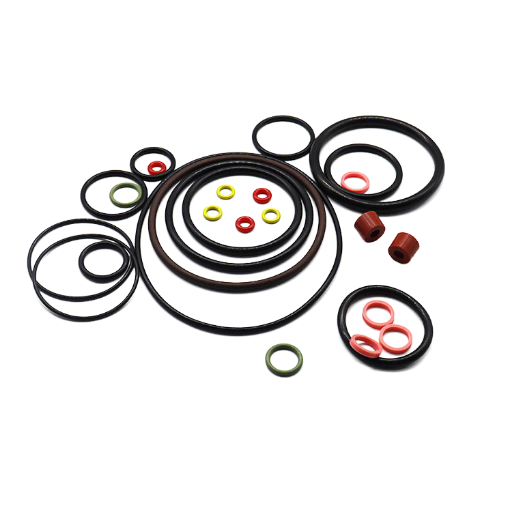 Static and dynamic rubber seals and molded O-rings for automotive housings