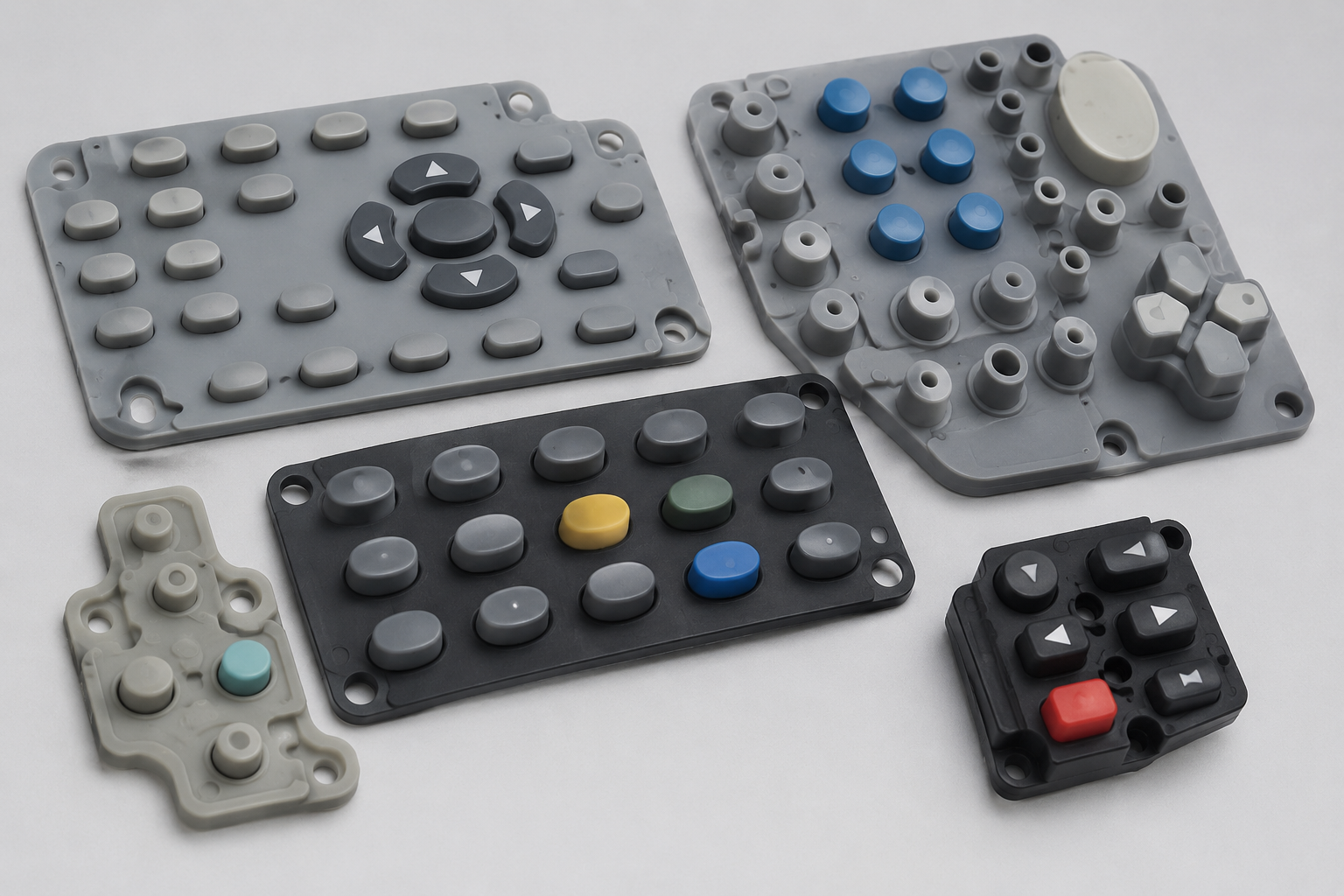 Silicone compression keypads