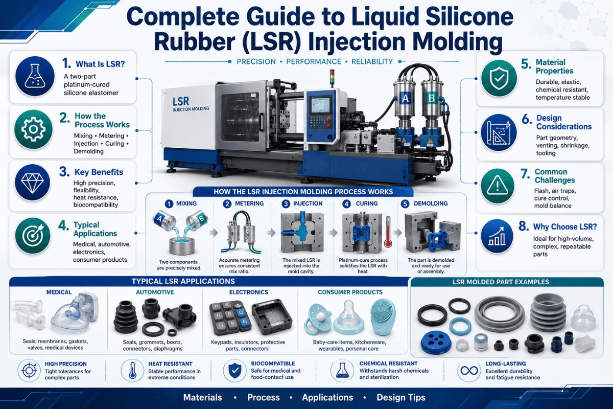 Complete Guide to Liquid Silicone Rubber (LSR) Injection Molding
