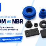 Caucho EPDM vs NBR: cómo elegir el material adecuado
