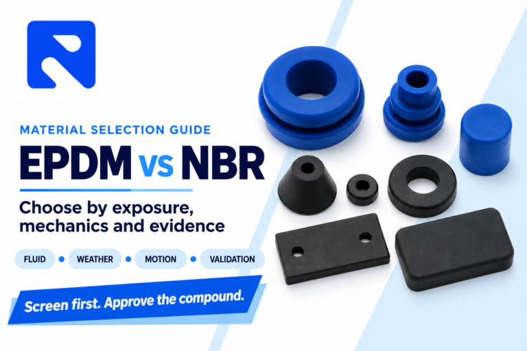 Caucho EPDM vs NBR: cómo elegir el material adecuado