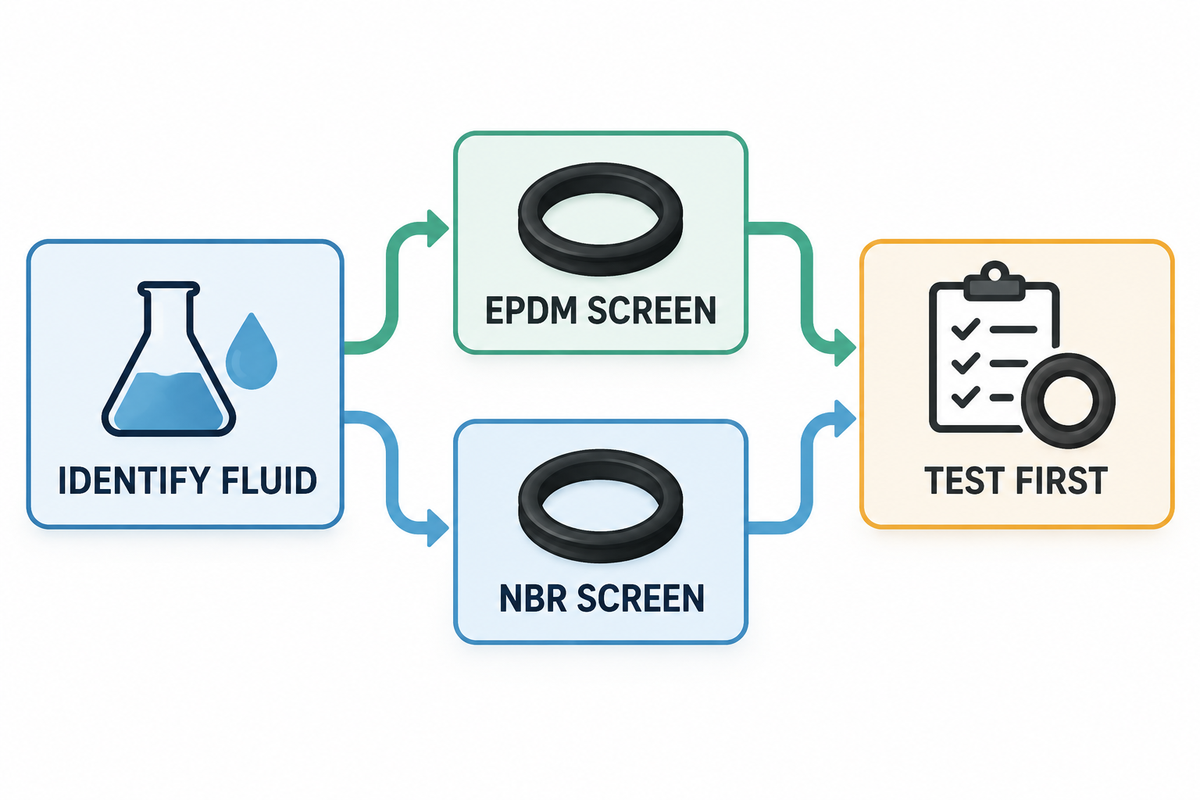 Fluid-first 1TP9 T und 1TP13 T Screening Entscheidungskarte.